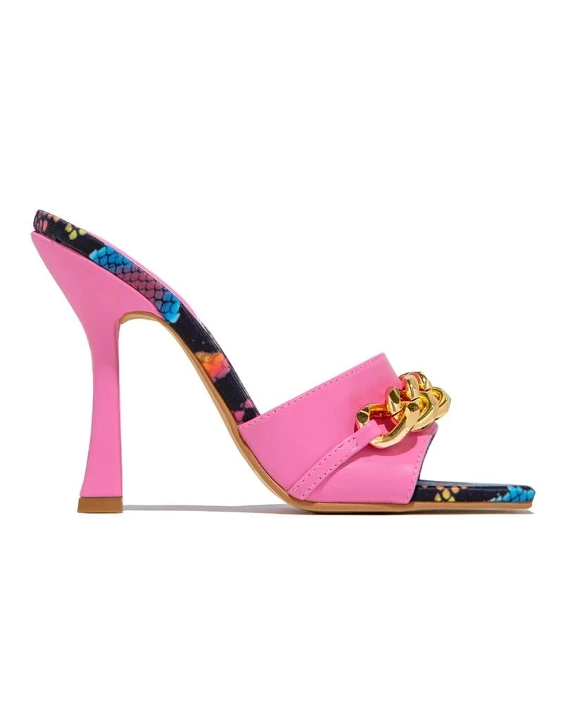 Snake Print Slippers For Women High Heel Sandals Flip Flops Square Toe Stiletto Slippers Fashion Party Shoes With Metal Chain 
Snake Print Slippers For Women High Heel Sandals Flip Flops Square Toe Stiletto Slippers Fashion Party Shoes With Metal Chain