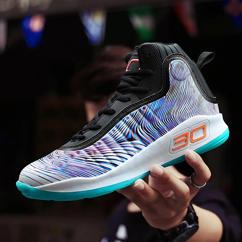 Fashion Rainbow Basketball Shoes Men Top Quality Man Women High Sport Sneakers Basketball Wear-resistant Unisex Training Shoes
Fashion Rainbow Basketball Shoes Men Top Quality Man Women High Sport Sneakers Basketball Wear-resistant Unisex Training Shoes