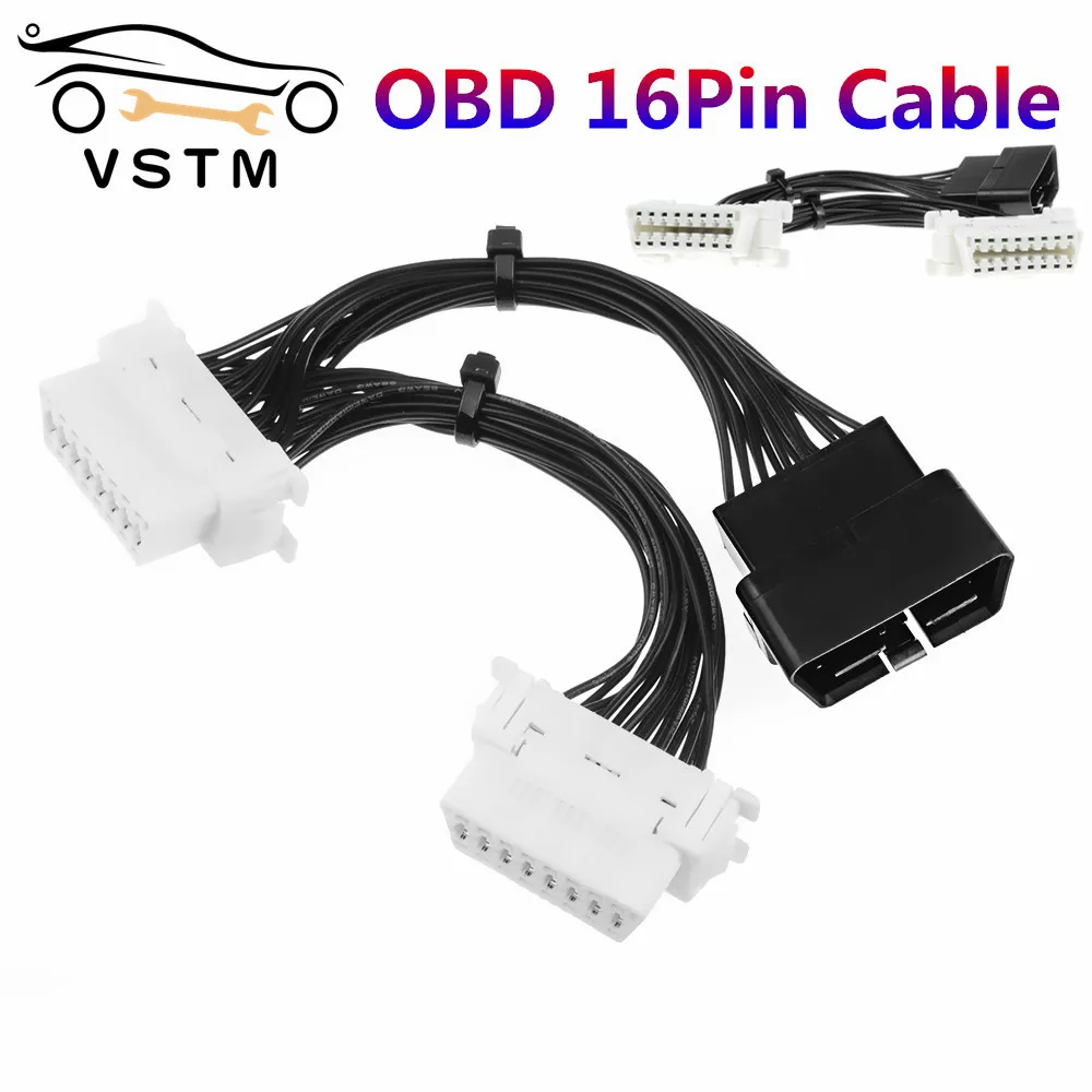 Best Quality 16 pin OBD2 OBDii Splitter Extension Cable one Male to Two Female Y Cable OBD 2 splitter extension for ELM327 Icar2
Best Quality 16 pin OBD2 OBDii Splitter Extension Cable one Male to Two Female Y Cable OBD 2 splitter extension for ELM327 Icar2