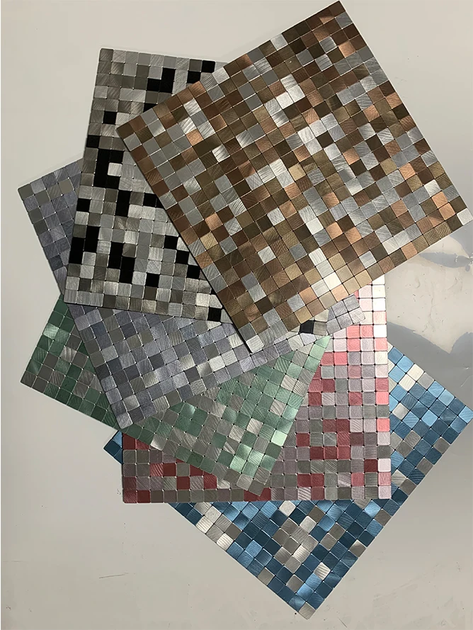 11 PCS Self Adhesive Seamiless Silver Blue Metal Mosaic Stainless Steel Backsplash Wall Tile SMJ050
11 PCS Self Adhesive Seamiless Silver Blue Metal Mosaic Stainless Steel Backsplash Wall Tile SMJ050