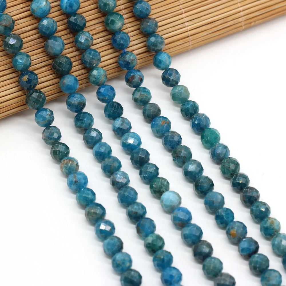Natural Faceted Round Apatite Stone Loose Isolation Beads for Jewelry Making Bracelet Necklace Accessories Women Gifts Size 8mm
Natural Faceted Round Apatite Stone Loose Isolation Beads for Jewelry Making Bracelet Necklace Accessories Women Gifts Size 8mm