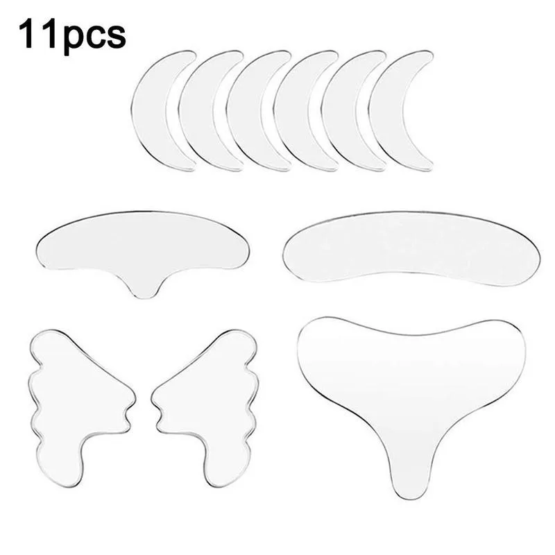 11Pcs Silicone Removal Sticker Face Forehead Neck Eye Sticker Pad Reusable Anti Aging Skin Lifting Care Patch
11Pcs Silicone Removal Sticker Face Forehead Neck Eye Sticker Pad Reusable Anti Aging Skin Lifting Care Patch