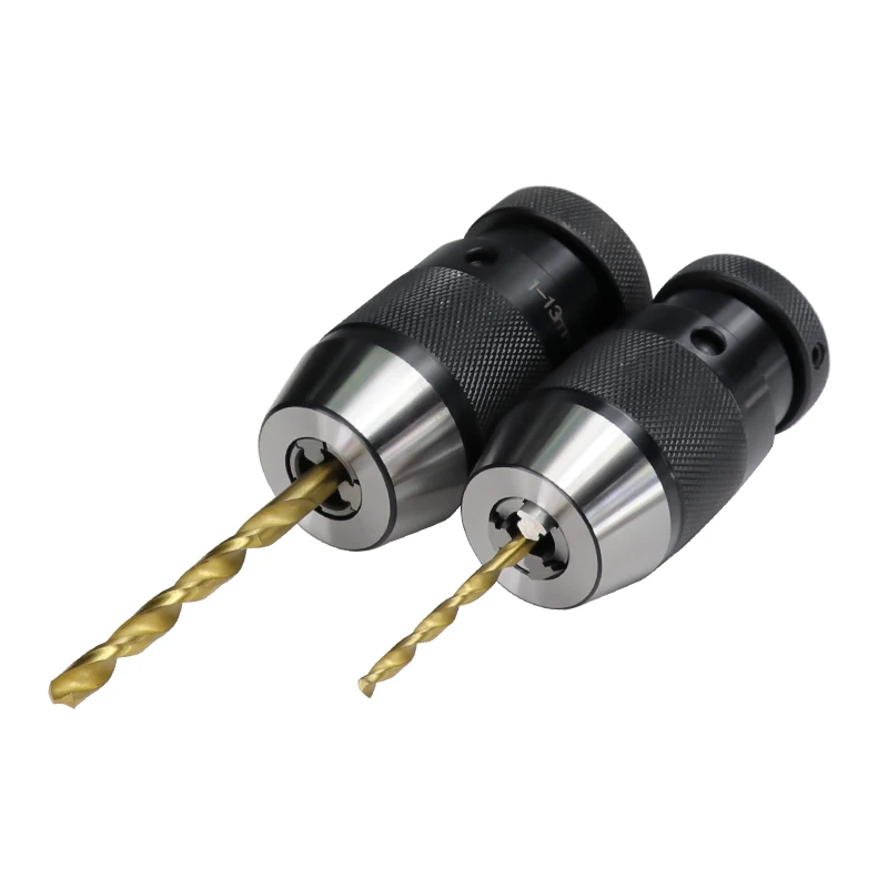 XCAN БЕСКЛЮЧЕВОЙ сверлильный патрон B10/B12/B16/B18/B22 для дрели самозатягивающийся