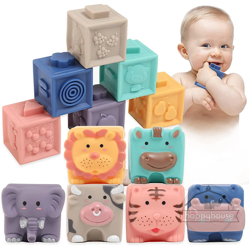 Baby Blocks Soft Building Blocks 3D Baby Toys Squeeze Play Teethers Toy Montessori Toys Soft Stacking Block Educational Baby Toy
Baby Blocks Soft Building Blocks 3D Baby Toys Squeeze Play Teethers Toy Montessori Toys Soft Stacking Block Educational Baby Toy