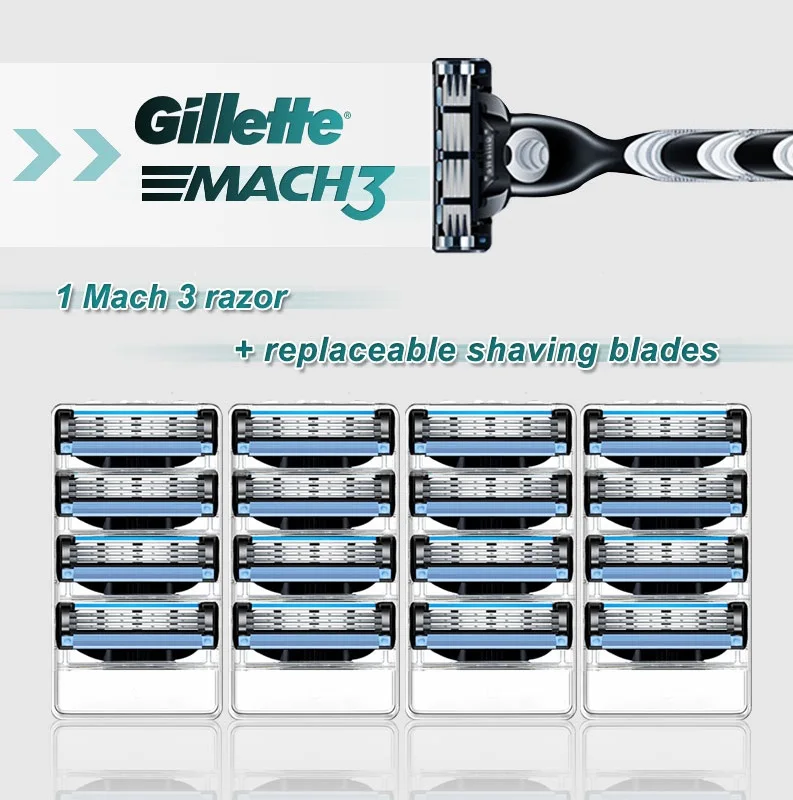 Бритвенный станок Gillette Mach 3 кассеты для бритья лица Бритва мужчин инструменты