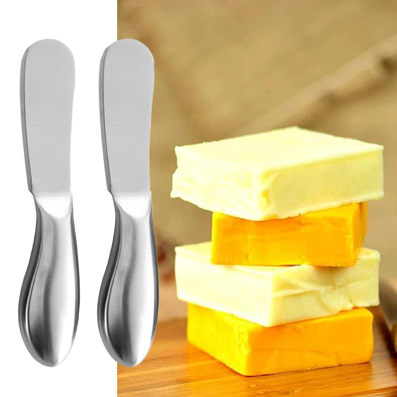Stainless Steel Cream Knife Multifunction Butter Jam Knife with Hole Cheese Dessert Cutlery Tool Kitchen Toast Bread Knife Table
Stainless Steel Cream Knife Multifunction Butter Jam Knife with Hole Cheese Dessert Cutlery Tool Kitchen Toast Bread Knife Table