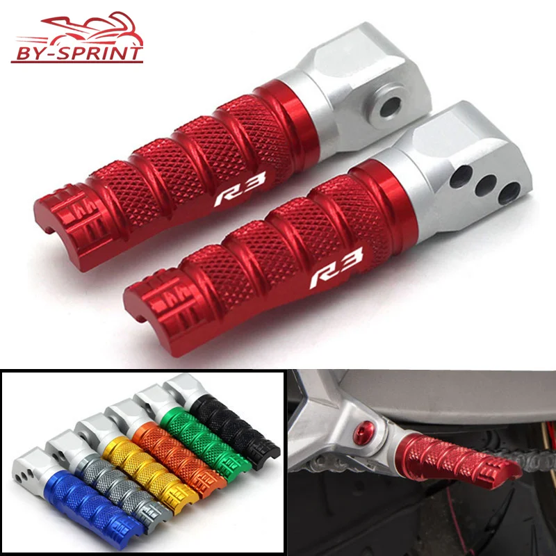 YZF-R3 CNC Aluminum Rear Footrests Foot Passenger Pegs Rests Motorcycle Accessories With Logo For YAMAHA YZFR3 R3 2015-2020
YZF-R3 CNC Aluminum Rear Footrests Foot Passenger Pegs Rests Motorcycle Accessories With Logo For YAMAHA YZFR3 R3 2015-2020