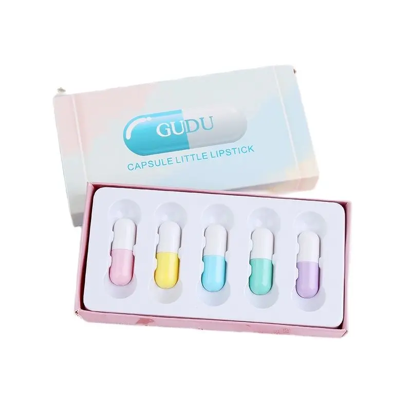 5Pcs Capsule Small Lipstick lip sticks Long Lasting Moisturizing Sexy Waterproof Lipstick Women Makeup Cosmetics d1
5Pcs Capsule Small Lipstick lip sticks Long Lasting Moisturizing Sexy Waterproof Lipstick Women Makeup Cosmetics d1