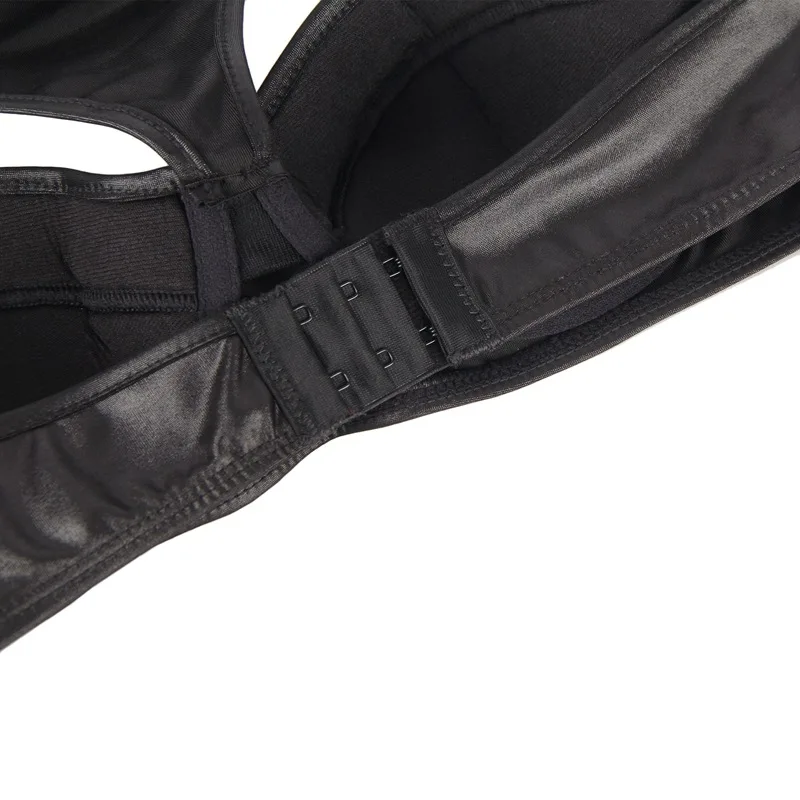 Women's Large Size Fun Underwear Imitation Leather Sexy Neck Bra Thin Sponge Pad Two Piece Suit 984
Women's Large Size Fun Underwear Imitation Leather Sexy Neck Bra Thin Sponge Pad Two Piece Suit 984