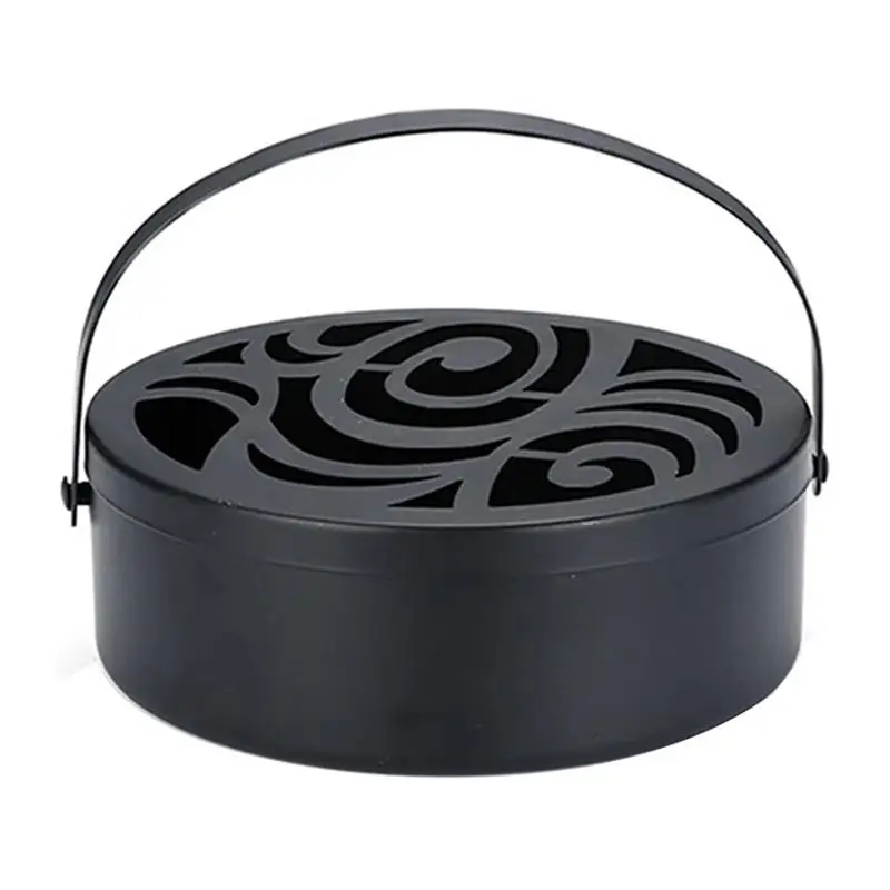 Iron Mosquito Coil Holder Hollow Mosquito Coil Box Round Incense Burner With Handle
Iron Mosquito Coil Holder Hollow Mosquito Coil Box Round Incense Burner With Handle