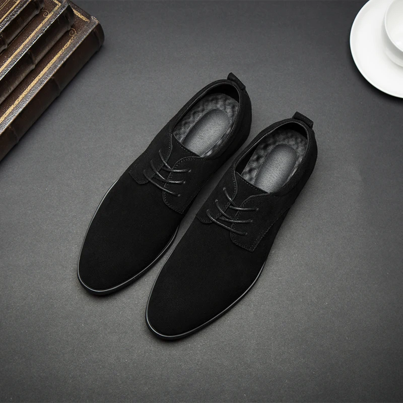 Suede Leather Casual Shoes Men Fashion Comfortable Shoes Men Flats Lace-up Men Daily Office Shoes 
Suede Leather Casual Shoes Men Fashion Comfortable Shoes Men Flats Lace-up Men Daily Office Shoes