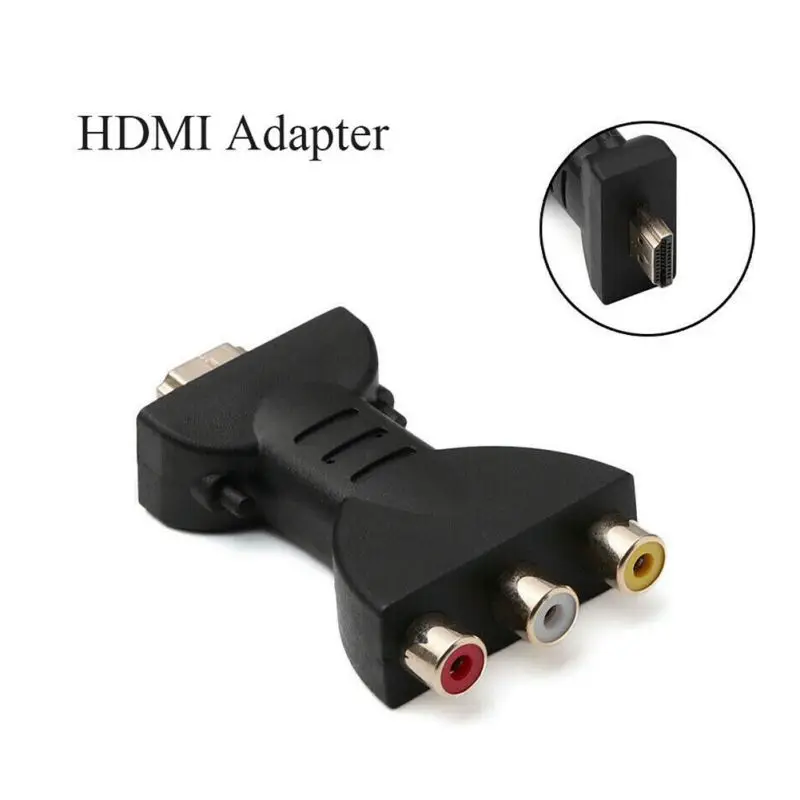 HDMI Male To 3 RCA Video Audio Adapter Plug-and-play Component Converter Connector For HDTV DVD Projector New 
HDMI Male To 3 RCA Video Audio Adapter Plug-and-play Component Converter Connector For HDTV DVD Projector New