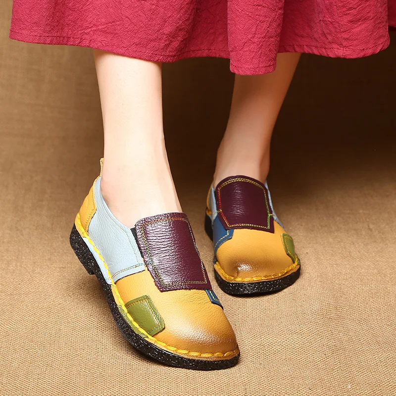 Genuine Leather Female Moccasins Loafers Handmade Women Shoes Patchwork Cut-Outs Casual Shoes Women Flats XKD8031
Genuine Leather Female Moccasins Loafers Handmade Women Shoes Patchwork Cut-Outs Casual Shoes Women Flats XKD8031