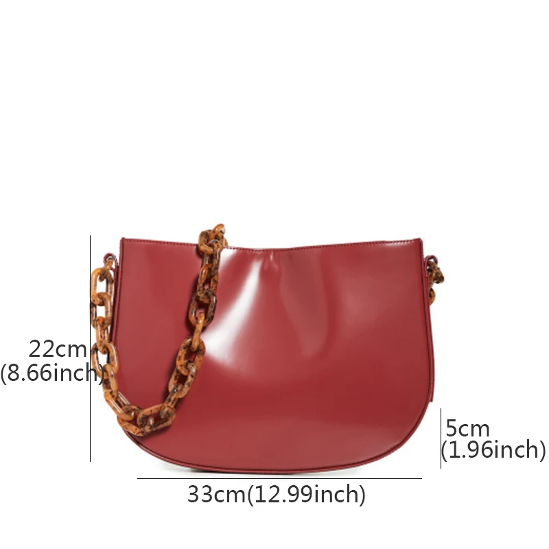 Fashion Acrylic Chain Women's Shoulder Bags Casual Small Flap Bag Lady Tote Handbags Bolso Mujer Simple Female Daily Bag
Fashion Acrylic Chain Women's Shoulder Bags Casual Small Flap Bag Lady Tote Handbags Bolso Mujer Simple Female Daily Bag