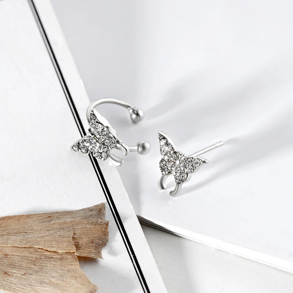 Silver Simple Butterfly Earrings Rhinestone Style Women Korean Sweet Student Jewelry Accessories Wholesale Lots Bulk
Silver Simple Butterfly Earrings Rhinestone Style Women Korean Sweet Student Jewelry Accessories Wholesale Lots Bulk