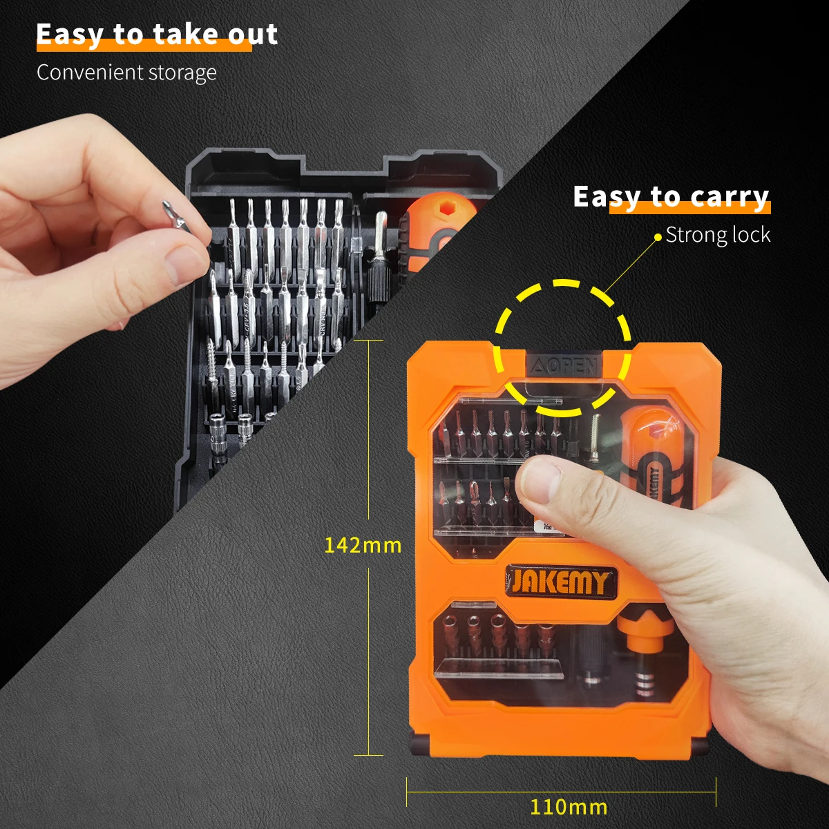 JAKEMY 33 in 1 Magnetic Precision Screwdriver Set with Case, Phone Computer Electronic Repair Tool Kit
JAKEMY 33 in 1 Magnetic Precision Screwdriver Set with Case, Phone Computer Electronic Repair Tool Kit