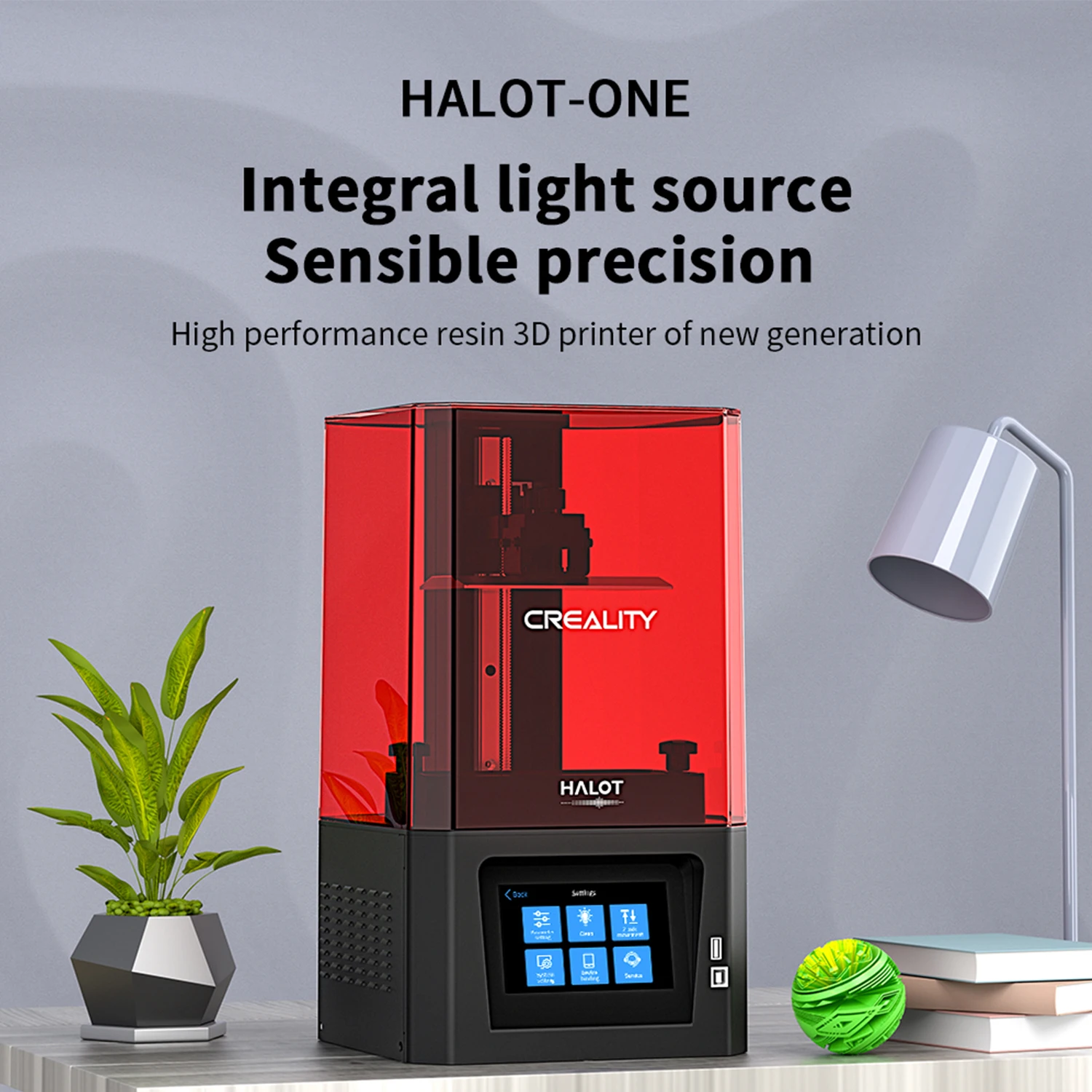 NEW Creality HALOT-ONE Resin 3D Printer 127x80x160mm Size with Integral Light Source/Strong Kernel/Easy Slicing/OTA Online
NEW Creality HALOT-ONE Resin 3D Printer 127x80x160mm Size with Integral Light Source/Strong Kernel/Easy Slicing/OTA Online