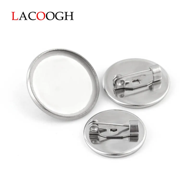 Lacoogh 10pcs 16 18 20mm Stainless Steel Brooch Base Blank Tray Bezel Fit Cabochon Round Brooch Flat Base Cup DIY Jewelry Making
Lacoogh 10pcs 16 18 20mm Stainless Steel Brooch Base Blank Tray Bezel Fit Cabochon Round Brooch Flat Base Cup DIY Jewelry Making