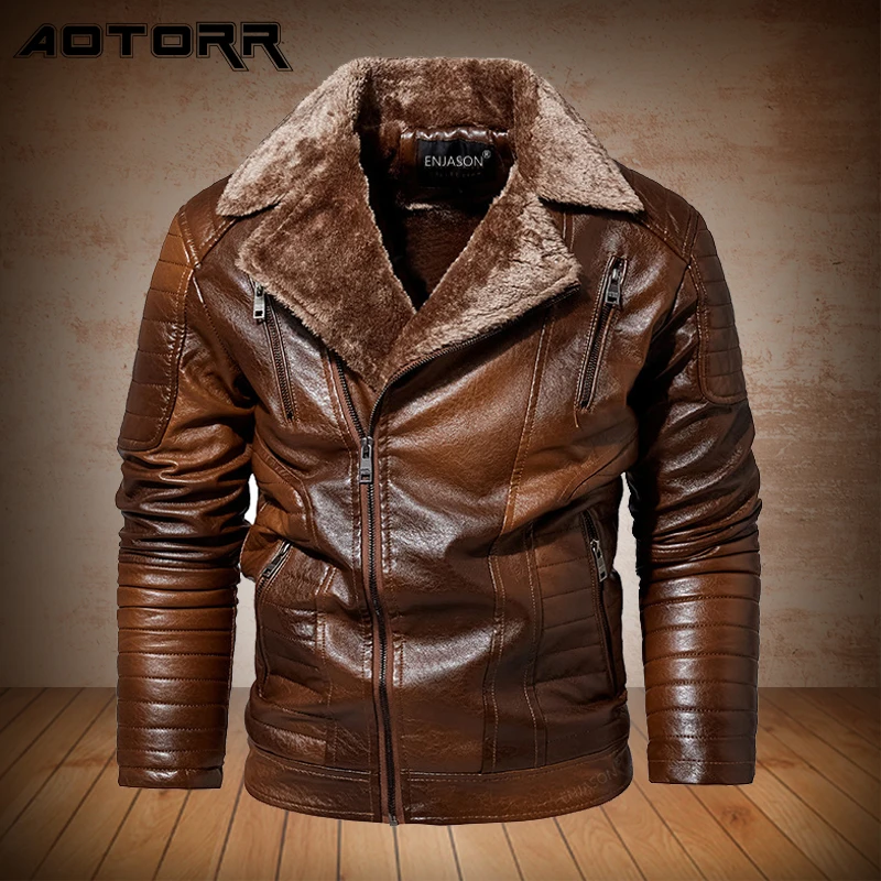 2021 Classic New Winter Men Leather Coat Fleece Jacket Fashion Motorcycle Jacket Retro PU Casual Leather Jackets Mens Warm Coats
2021 Classic New Winter Men Leather Coat Fleece Jacket Fashion Motorcycle Jacket Retro PU Casual Leather Jackets Mens Warm Coats