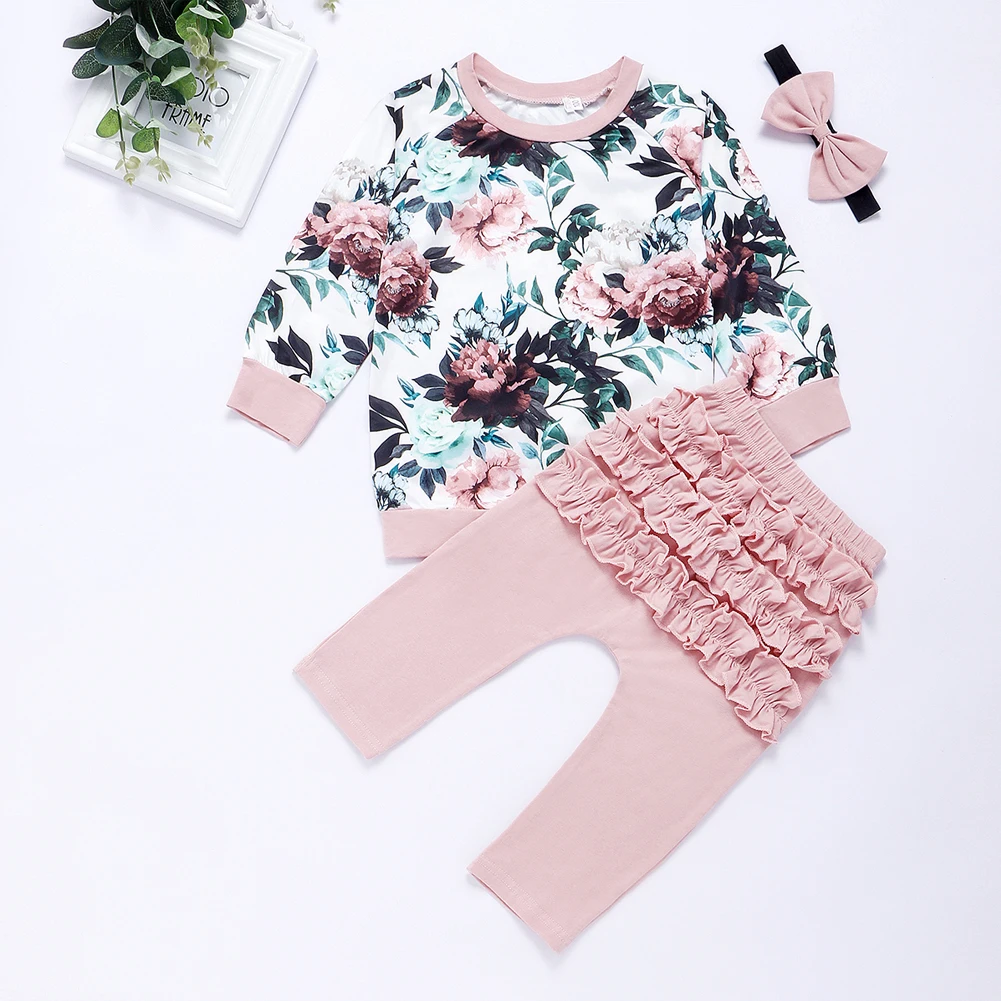 Newborn Infant Baby Girl 0-24M Floral Tops+Long Pants+Headband 3PCS Outfits Clothes
Newborn Infant Baby Girl 0-24M Floral Tops+Long Pants+Headband 3PCS Outfits Clothes