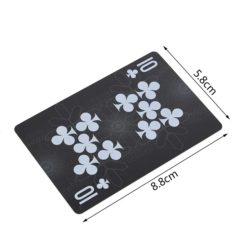 Deck Poker Waterproof Plastic PVC Playing Cards Set Black Color Poker Card Sets Classic Magic Tricks Tool Poker Games
Deck Poker Waterproof Plastic PVC Playing Cards Set Black Color Poker Card Sets Classic Magic Tricks Tool Poker Games