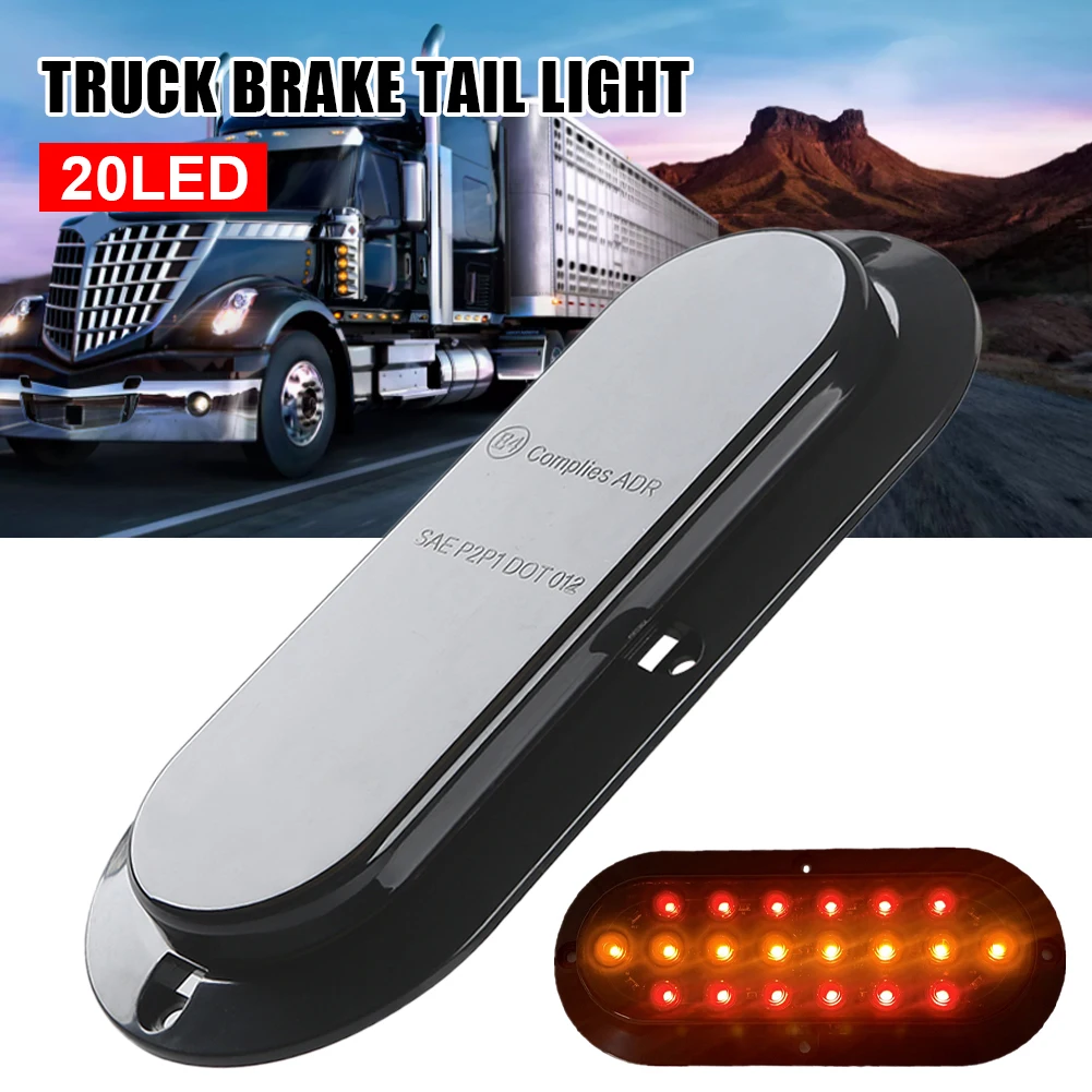 20LED Truck Trailer Side Marker Tail Light 12V-24V Signal Light Strobe Flowing Warning Light Waterproof for Caravan Motorhome 
20LED Truck Trailer Side Marker Tail Light 12V-24V Signal Light Strobe Flowing Warning Light Waterproof for Caravan Motorhome