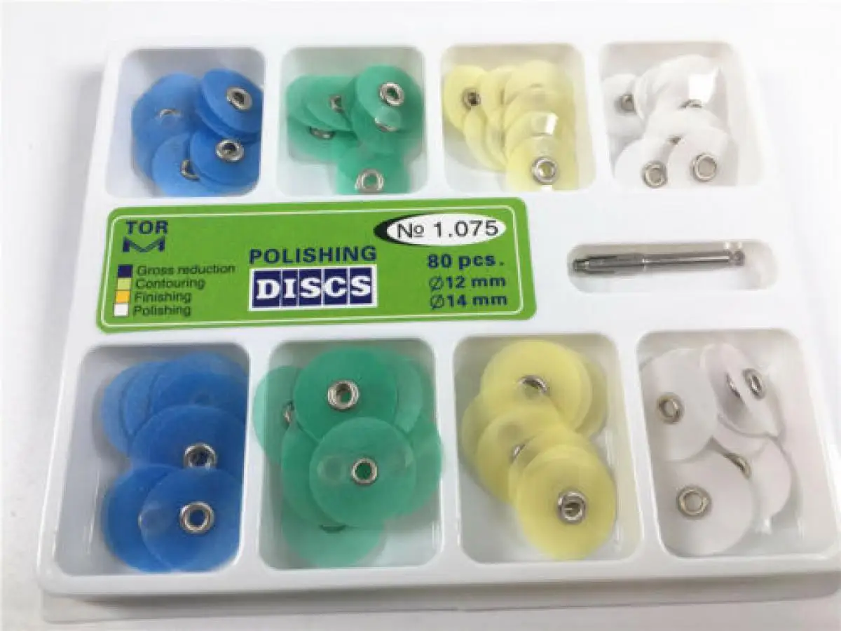 80Pcs Dental Composite Resin Finishing Polishing Discs Assorted Kit 80 Disc+1 Mandrel 14mm+12mm
80Pcs Dental Composite Resin Finishing Polishing Discs Assorted Kit 80 Disc+1 Mandrel 14mm+12mm