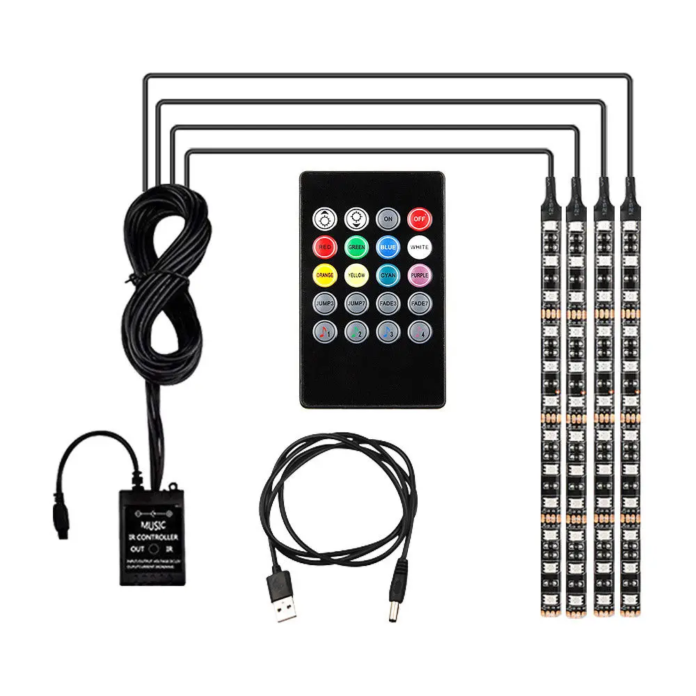 Romantic Car Interior Light Adjustable Power Car 48 LED ABS Decorative Inner Strip
Romantic Car Interior Light Adjustable Power Car 48 LED ABS Decorative Inner Strip