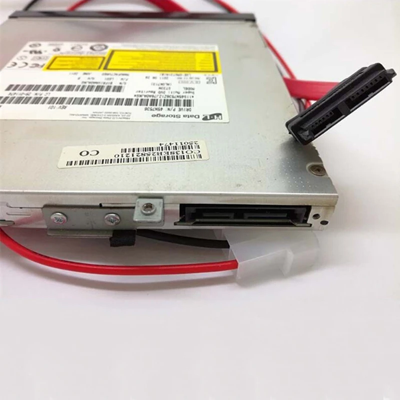 7 + 6 контактный тонкий SATA кабель для тонкого Ноутбука DVD CD RW привод адаптер питания