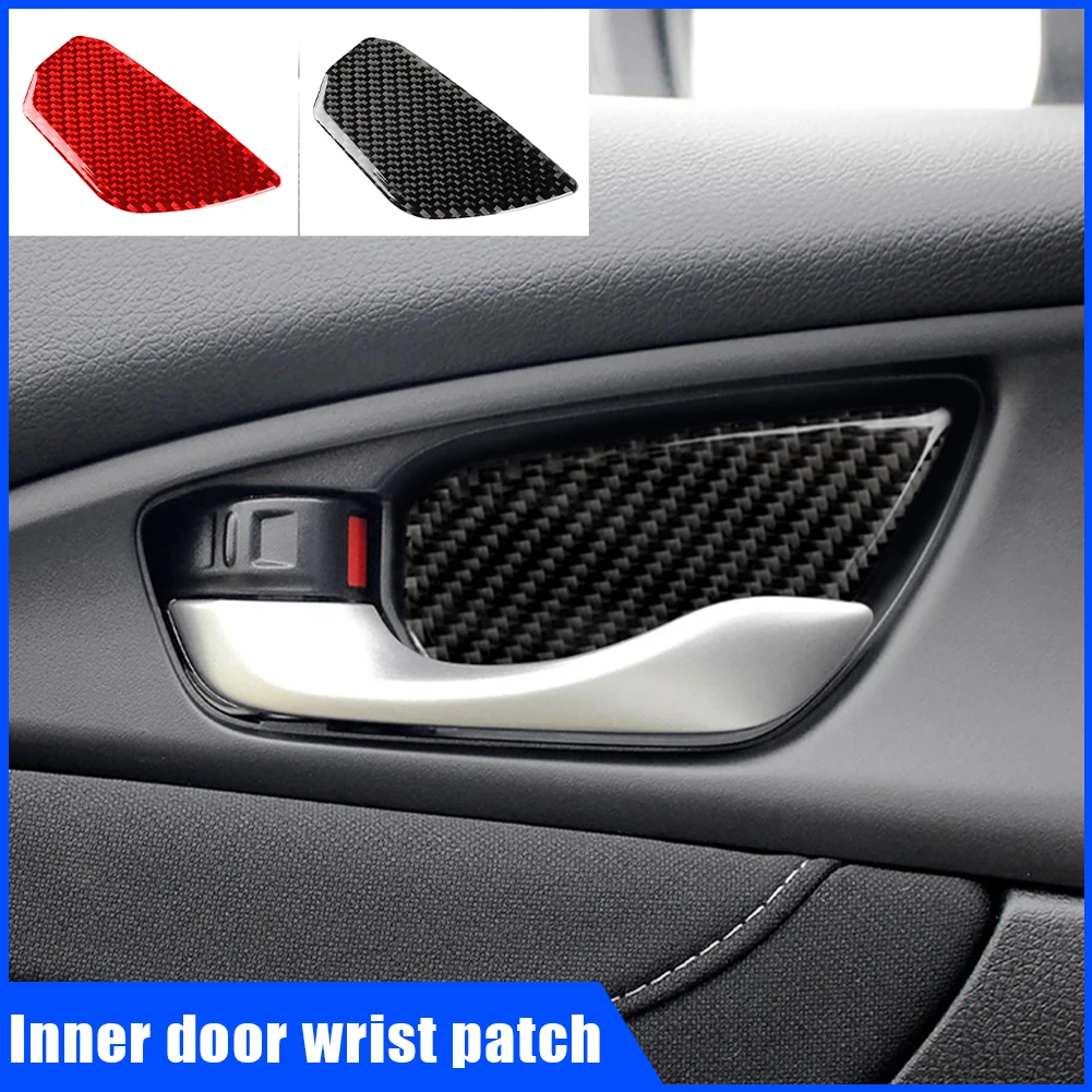 4Pcs Car Interior Door Handle Bowl Cover Trim Carbon Fiber Decorative Sticker for 2016-19 Honda Civic 10th Gen
4Pcs Car Interior Door Handle Bowl Cover Trim Carbon Fiber Decorative Sticker for 2016-19 Honda Civic 10th Gen