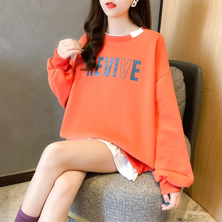 Korean Style Plus Size Autumn Women Clothes Sweatshirt Oversized Harajuku Streetwear Tops Solid Long Sleeve Pullovers
Korean Style Plus Size Autumn Women Clothes Sweatshirt Oversized Harajuku Streetwear Tops Solid Long Sleeve Pullovers