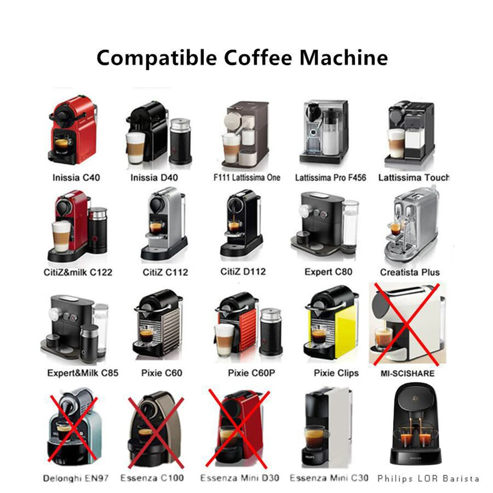 Refillable Coffee Capsule Stainless Steel Reusable Nespresso with Coffee Tamper for Coffee Maker Filter Kitchen Gadget
Refillable Coffee Capsule Stainless Steel Reusable Nespresso with Coffee Tamper for Coffee Maker Filter Kitchen Gadget