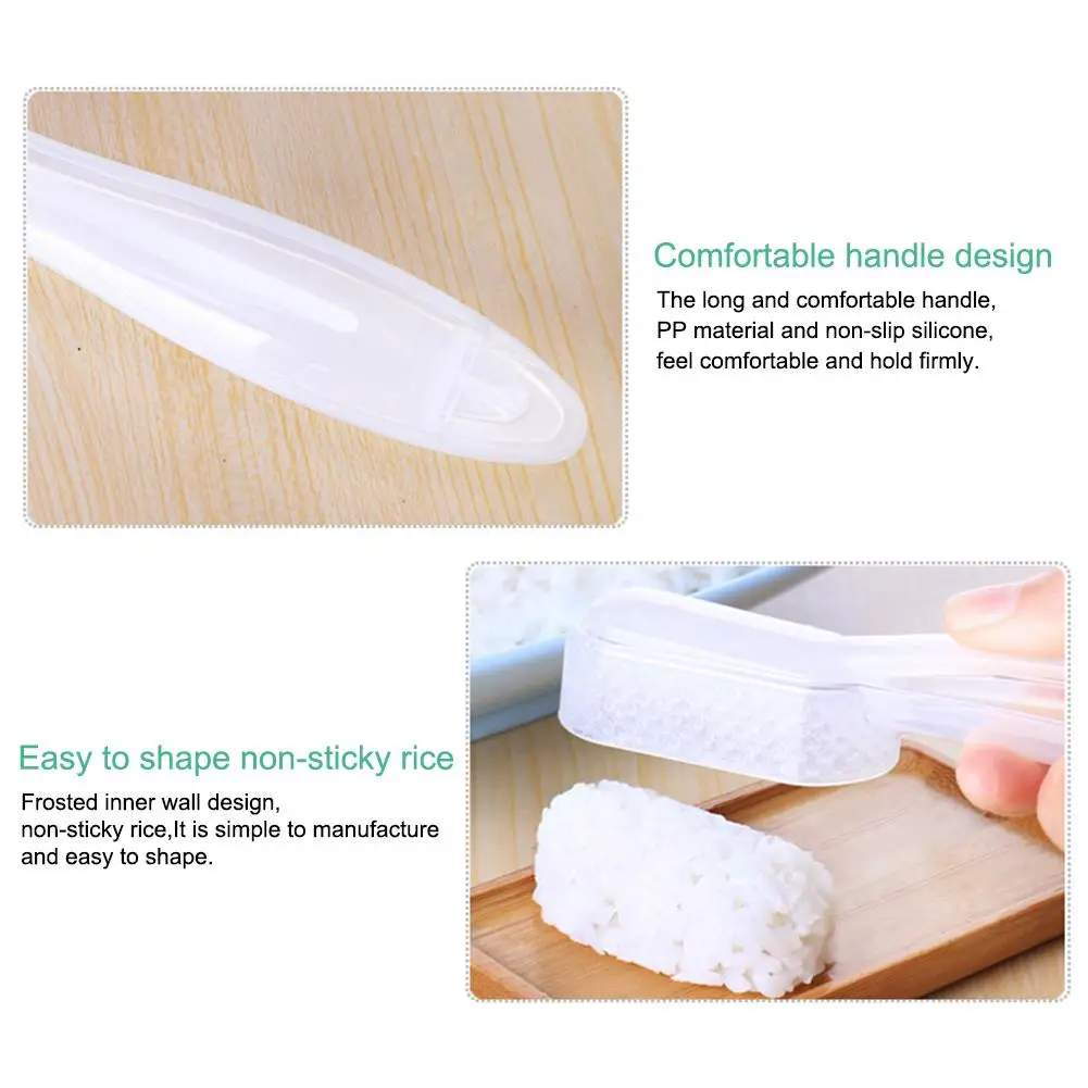 2 Pcs Sushi Maker Rice Ball Maker Sushi Mold Japanese Cuisine Rice Ball Making Mould Hand-held Exquisite Tool Kitchen Stuff
2 Pcs Sushi Maker Rice Ball Maker Sushi Mold Japanese Cuisine Rice Ball Making Mould Hand-held Exquisite Tool Kitchen Stuff