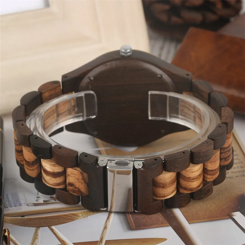 Creative Simple 4 Splice Colors Wood Dial Quartz Full Wooden Men's Watch High Quality Bangle Wristwatch Folding Clasp New 2019
Creative Simple 4 Splice Colors Wood Dial Quartz Full Wooden Men's Watch High Quality Bangle Wristwatch Folding Clasp New 2019