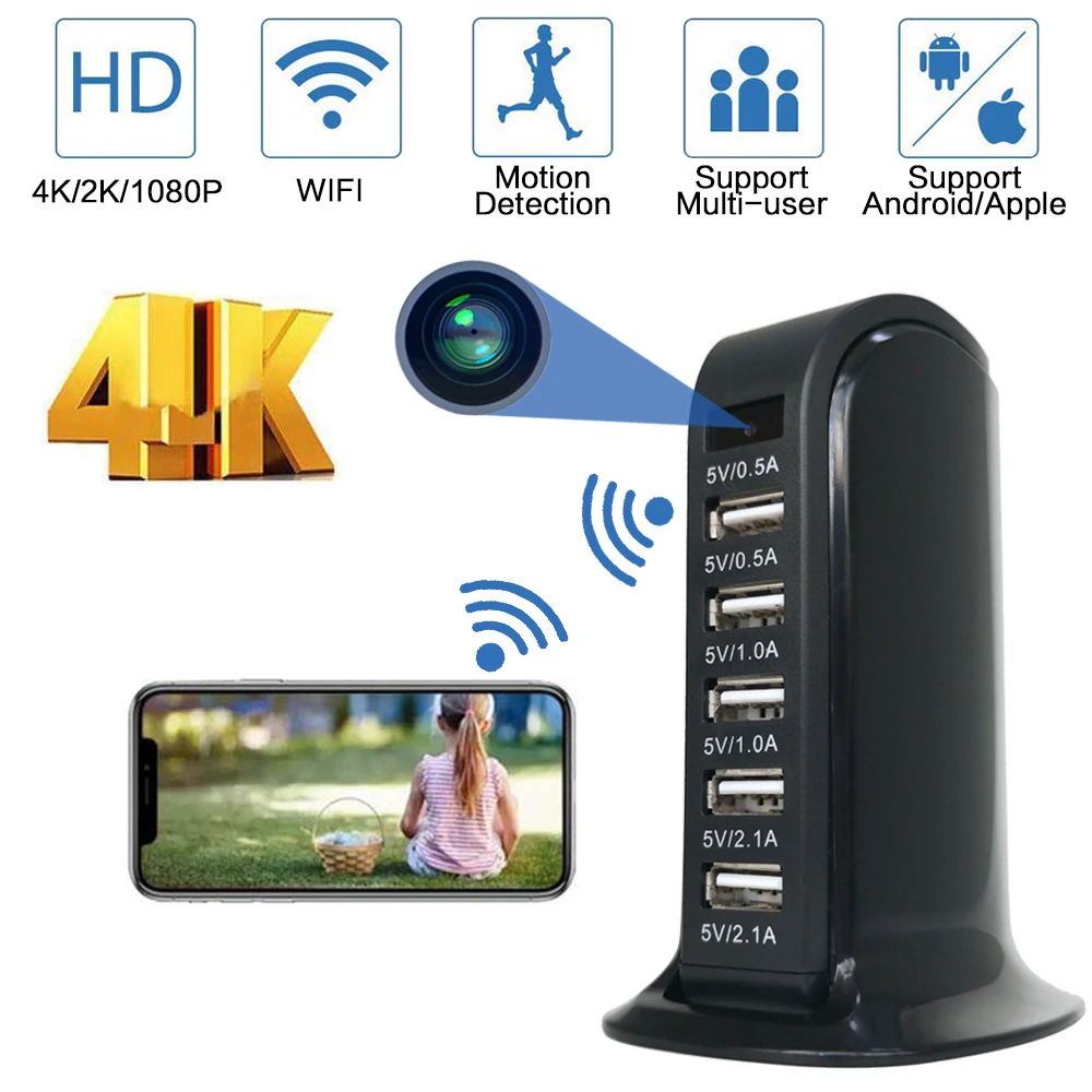 2020 новая мини wi fi камера HD 4K 1080P IP беспроводная безопасности видеоняня