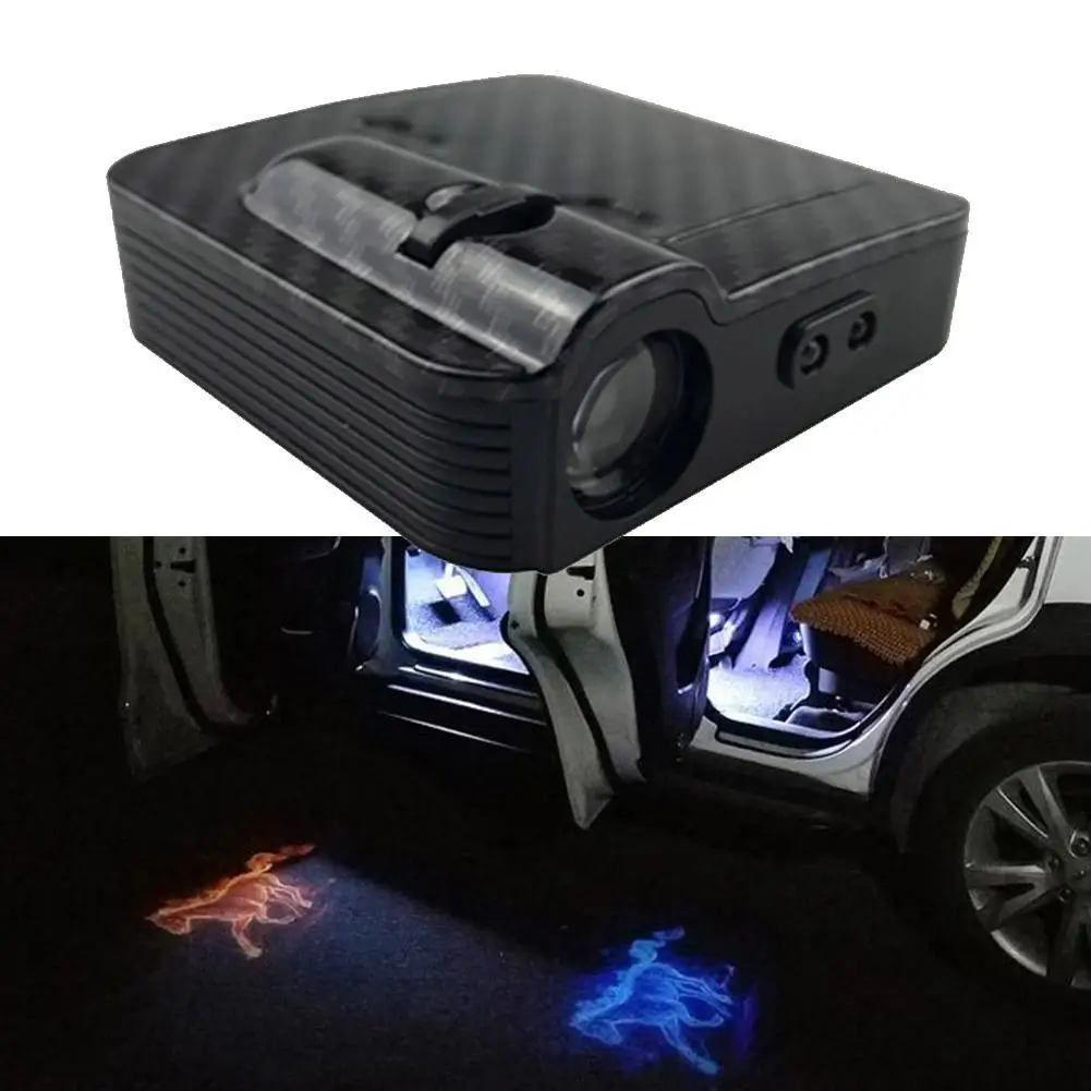 Creative Horse Pattern Logo Car Door Welcome Lamp LED Can Red Light Choose Shadow Blue Color Projector W5O0
Creative Horse Pattern Logo Car Door Welcome Lamp LED Can Red Light Choose Shadow Blue Color Projector W5O0