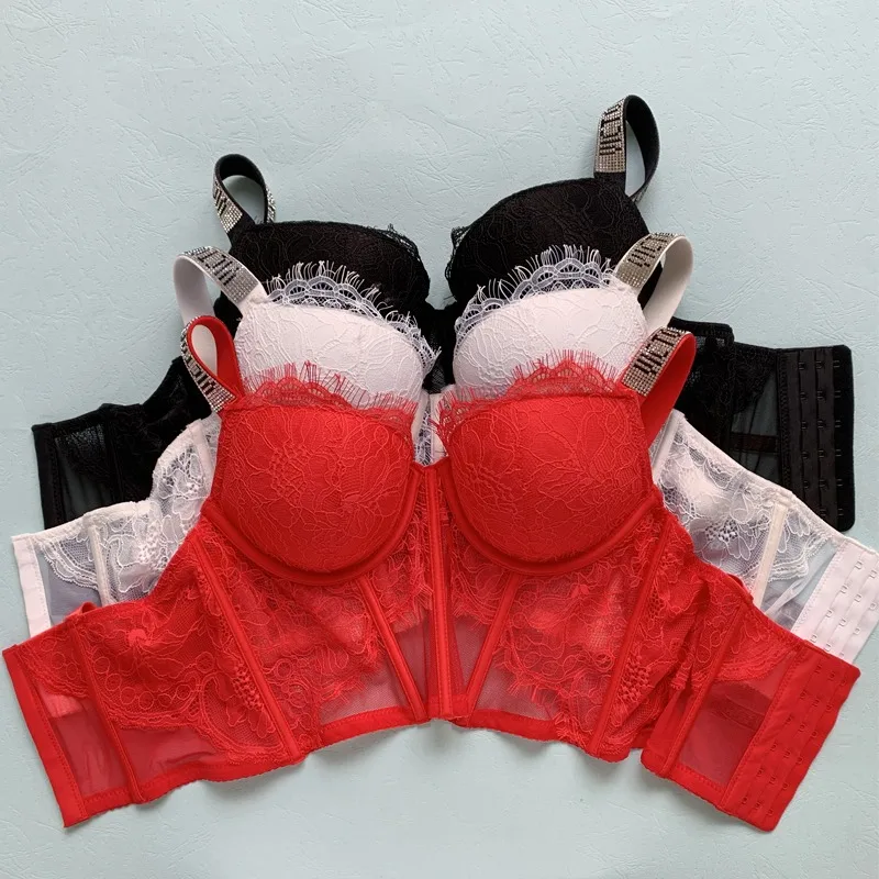 Brand Design SECRET Letter Rhinestone Sexy Seamless Wireless Underwear Comfort Push Up Lace Bra Women Lingerie Corset Top Camis
Brand Design SECRET Letter Rhinestone Sexy Seamless Wireless Underwear Comfort Push Up Lace Bra Women Lingerie Corset Top Camis