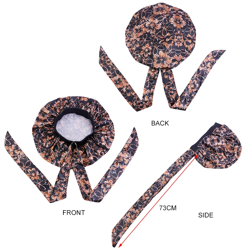 Fashion Hair Cap For Sleeping Extra Large African Elastic Artificial Silk Printed Satin Round Hat Chemo Bonnet Night Turban 
Fashion Hair Cap For Sleeping Extra Large African Elastic Artificial Silk Printed Satin Round Hat Chemo Bonnet Night Turban