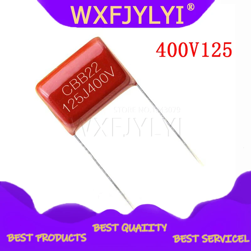10 шт. 400V125 1 uмкФ шаг 20 мм 400 в 125 1,2 мкФ CBB 125J400V полипропиленовый пленочный конденсатор
10 шт. 400V125 1 uмкФ шаг 20 мм 400 в 125 1,2 мкФ CBB 125J400V полипропиленовый пленочный конденсатор