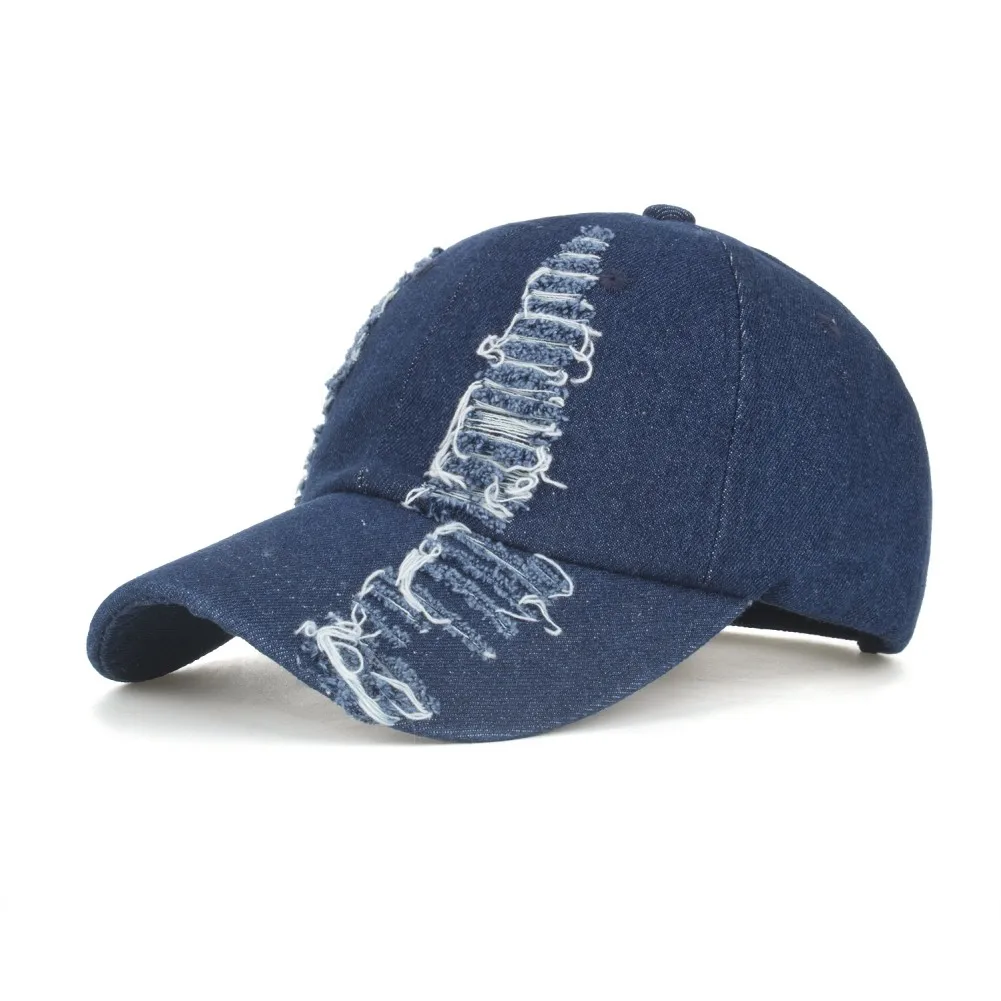 Summer Old Cowboy Jeans Female Water Washed Hole Retro Man Made Old Cowboy Jeans Hat Couple Ripped Distress Cotton Baseball Ca
Summer Old Cowboy Jeans Female Water Washed Hole Retro Man Made Old Cowboy Jeans Hat Couple Ripped Distress Cotton Baseball Ca
