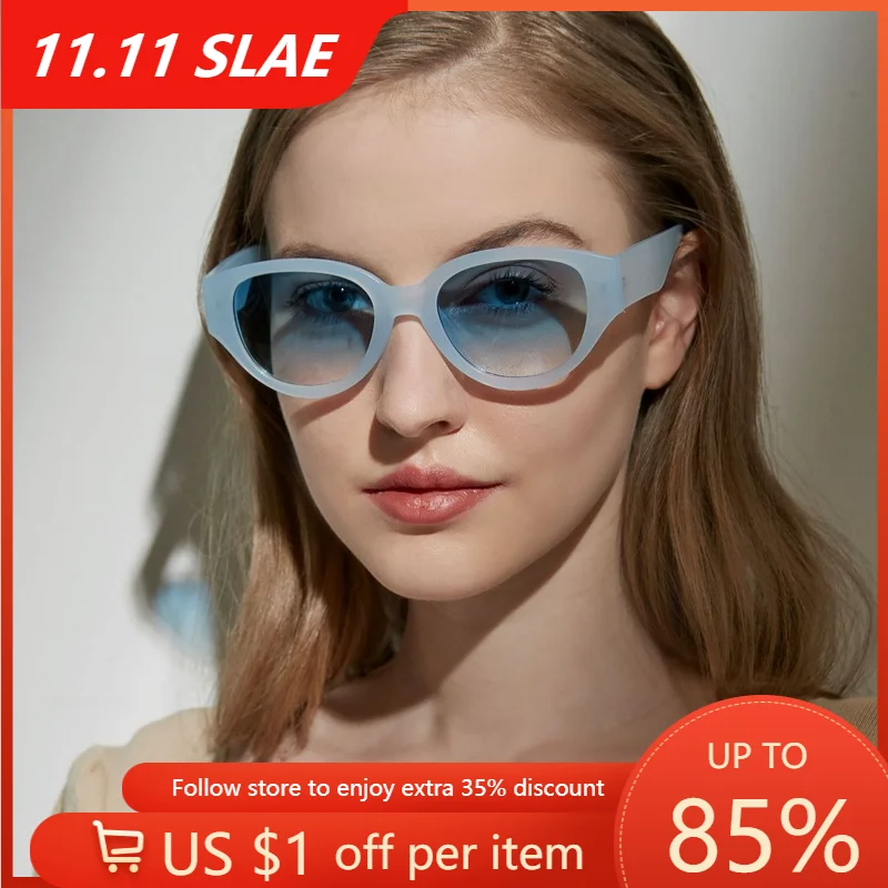 Trendy Cat Eye Sunglasses Women Luxury Brand Gradient Blue Lens Glasses Female Shades Men Driving Glasses Oculos De Sol Feminino 
Trendy Cat Eye Sunglasses Women Luxury Brand Gradient Blue Lens Glasses Female Shades Men Driving Glasses Oculos De Sol Feminino