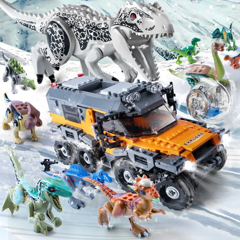 Jurassic Dinosaur World Park Series Mechanical T-rex Indominus Rex Building Blocks Compatible Dino Bricks Toy For Kids Xmas Gift
Jurassic Dinosaur World Park Series Mechanical T-rex Indominus Rex Building Blocks Compatible Dino Bricks Toy For Kids Xmas Gift