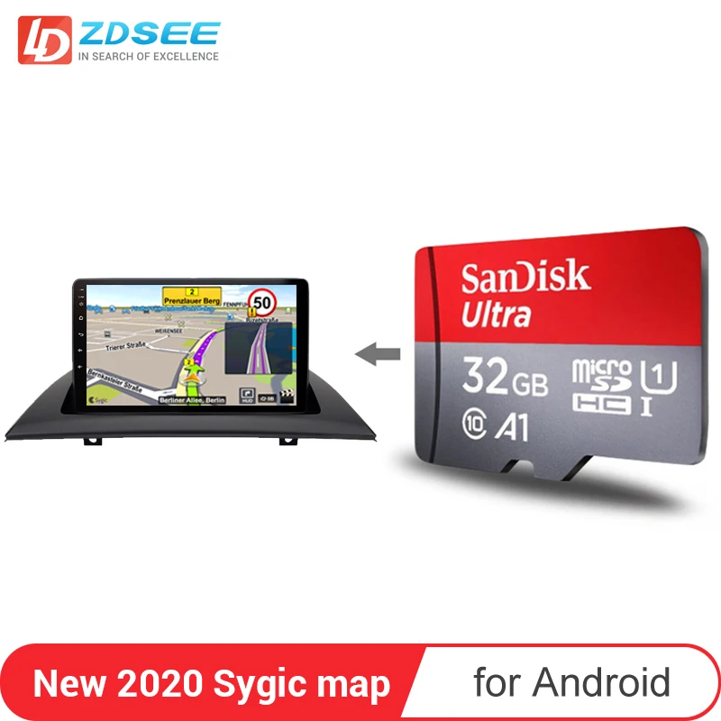 Карта GPS Sygic 32 ГБ для BMW X3 E83 автомобильное радио android навигационные карты