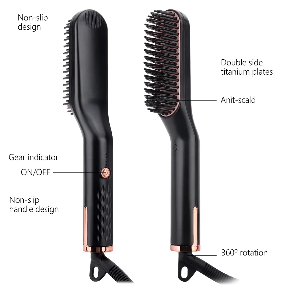 Beard Straightener for Men Multifunctional Hair Styler Electric Comb Beard Straightening Brush Hair Straightening Styling Comb
Beard Straightener for Men Multifunctional Hair Styler Electric Comb Beard Straightening Brush Hair Straightening Styling Comb