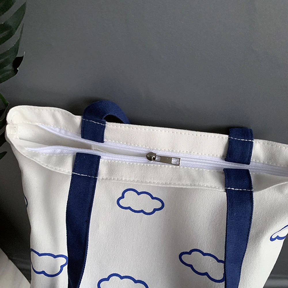 Women Canvas Eco Reusable Shopping Bags Clouds Printing Tote Bags Casual Cloth Shoulder Shopper Bag For Girls Handbags 2021
Women Canvas Eco Reusable Shopping Bags Clouds Printing Tote Bags Casual Cloth Shoulder Shopper Bag For Girls Handbags 2021