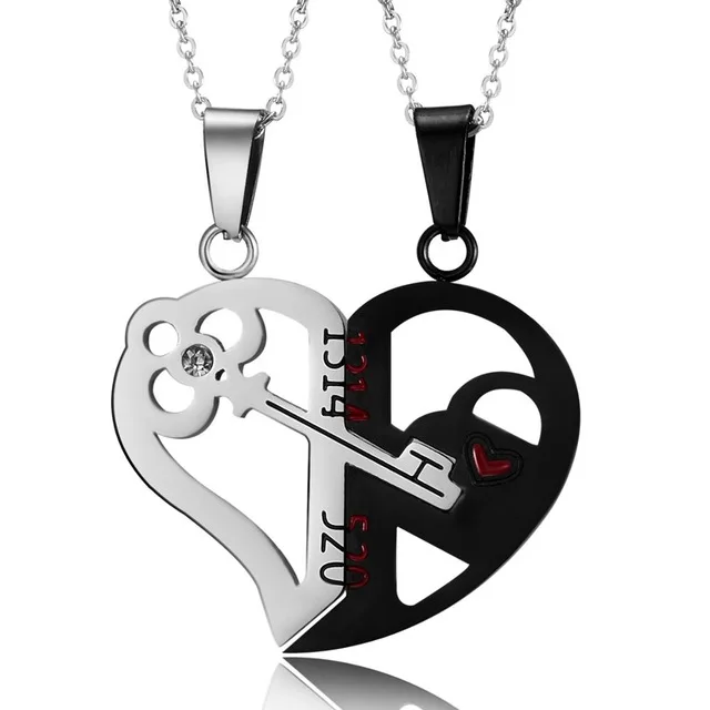 2 Pcs Couple Necklace Love you Broken Heart Key Locket Dad Mom Pendant Necklace Double Color Friends Family Lovers Jewelry Gift
2 Pcs Couple Necklace Love you Broken Heart Key Locket Dad Mom Pendant Necklace Double Color Friends Family Lovers Jewelry Gift