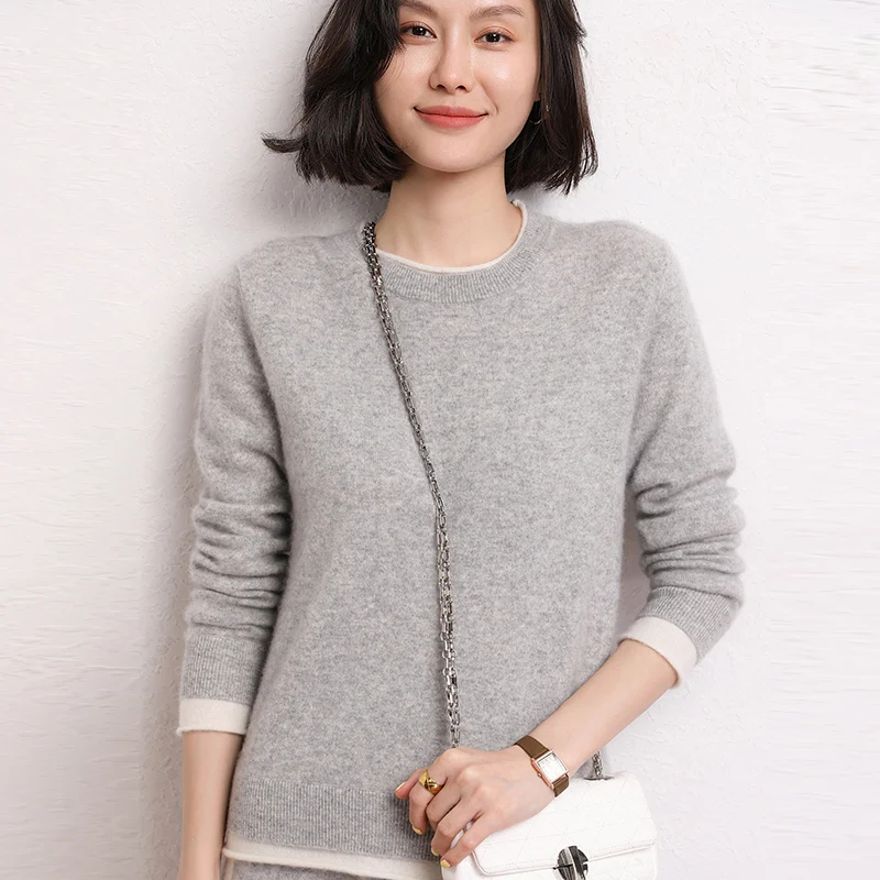 MeetMetro 100% Cashmere Women Sweater Fashion Pullover Women Autumn Warm Wool Knitted Sweater Jumpers Winter Knit Tops Female
MeetMetro 100% Cashmere Women Sweater Fashion Pullover Women Autumn Warm Wool Knitted Sweater Jumpers Winter Knit Tops Female