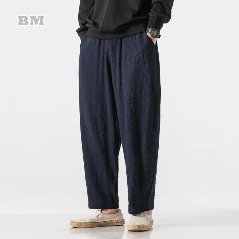 Chinese Style Loose Plus Size Harem Pants Casual Trousers 2021 Spring Autumn Japanese Harajuku Loose Baggy Pants Men Clothing
Chinese Style Loose Plus Size Harem Pants Casual Trousers 2021 Spring Autumn Japanese Harajuku Loose Baggy Pants Men Clothing