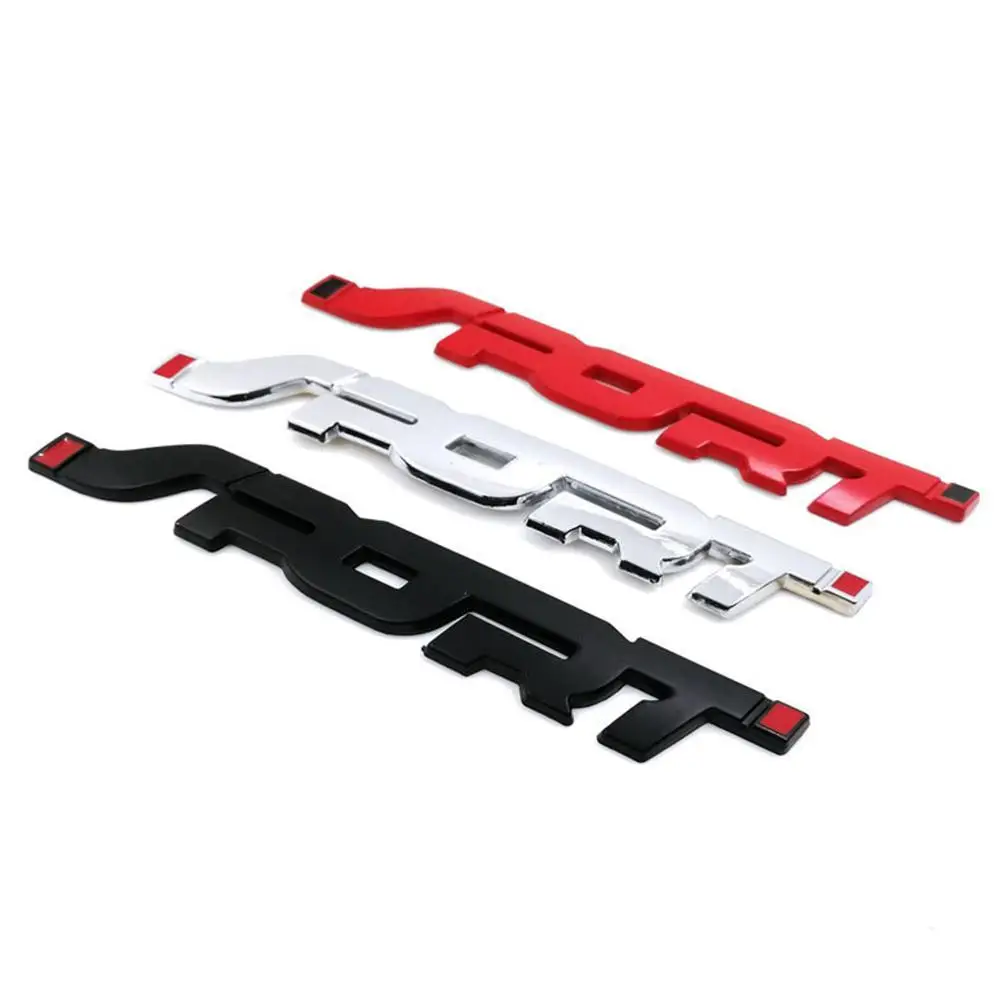 Metal 3D Chrome Black Silver Red Auto Car Trunk Racing Sport Word Letter Logo Emblem Badge Decal Sticker Decor Wholesale | Автомобили и