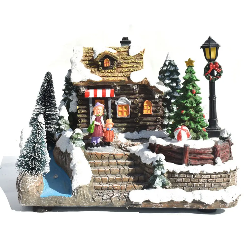 Christmas Snow House Colorful Light Luminescent Christmas Village Santa Claus Home Decor House Music Ornaments
Christmas Snow House Colorful Light Luminescent Christmas Village Santa Claus Home Decor House Music Ornaments